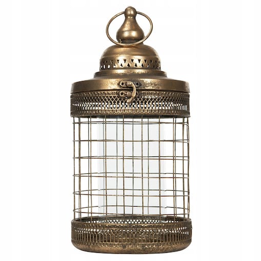 LAMPION ALANA stare złoto retro wys. 35cm