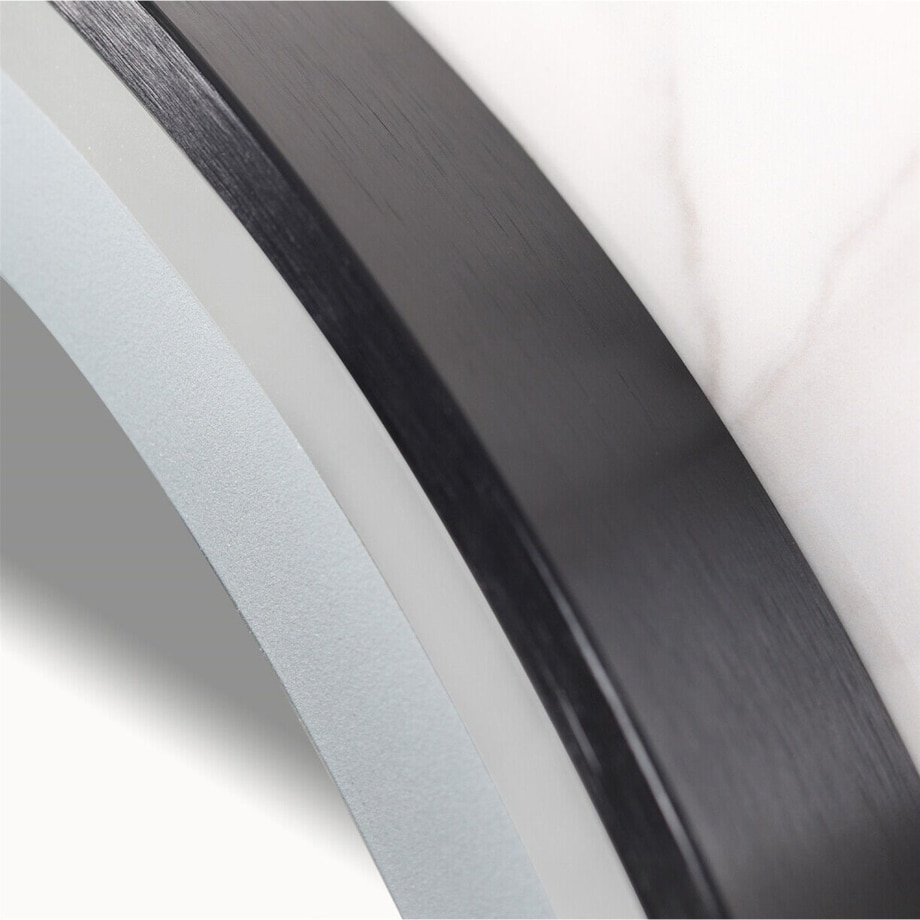 Lustro ścienne LED z czarną ramą MMJ BLACK 60cm