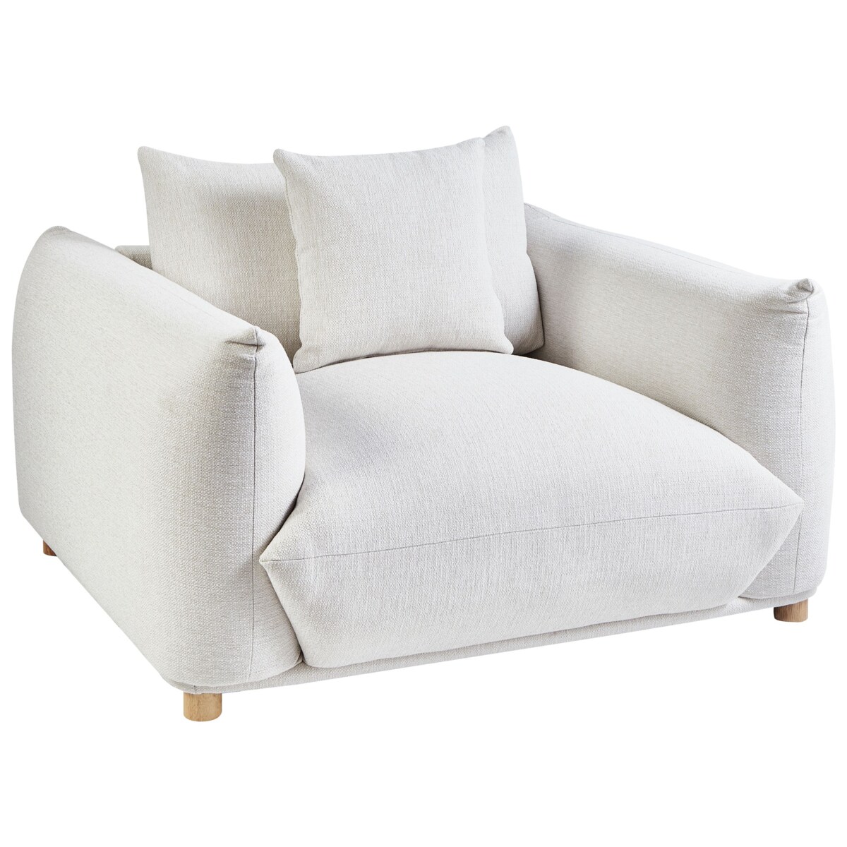 Zestaw wypoczynkowy 5-osobowy złamana biel LUVOS