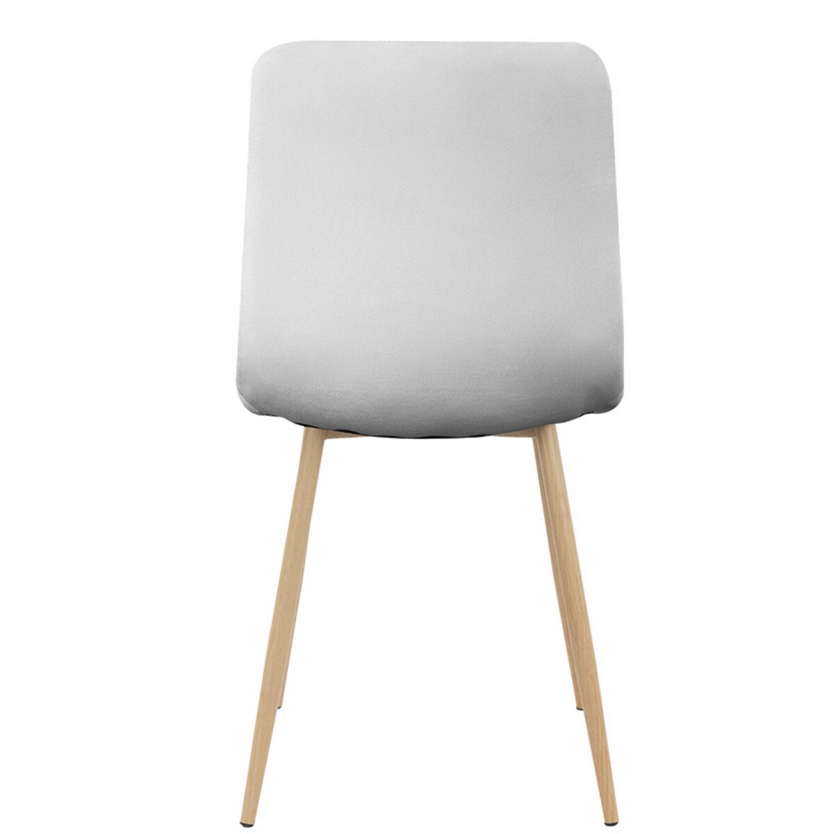 Krzesło tapicerowane welurowe do salonu kuchni jadalni velvet loft szare jasne nogi