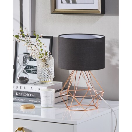 Lampka nocna metalowa miedziana MARONI