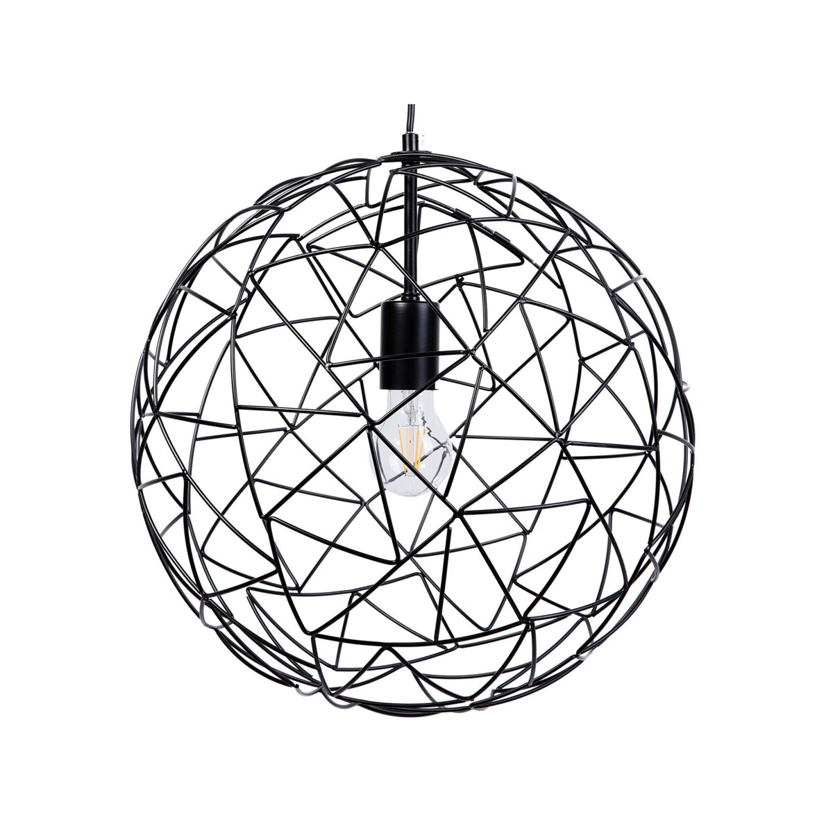Lampa wisząca metalowa czarna LEMME
