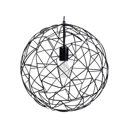 Lampa wisząca metalowa czarna LEMME