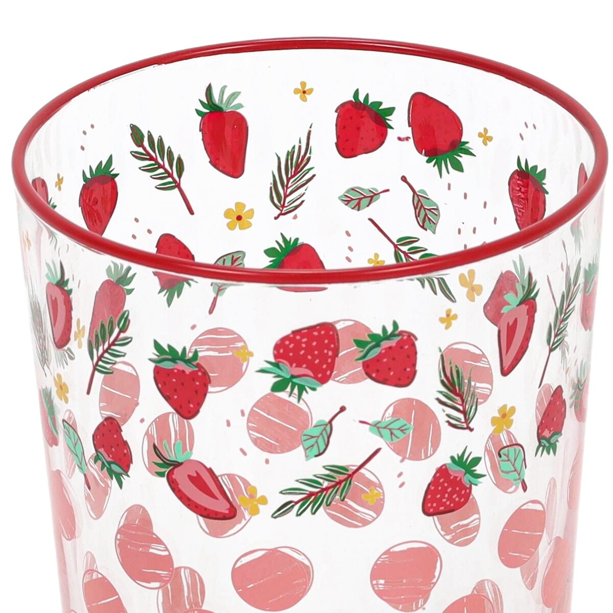 Duża szklanka w owocowy wzór, 510 ml