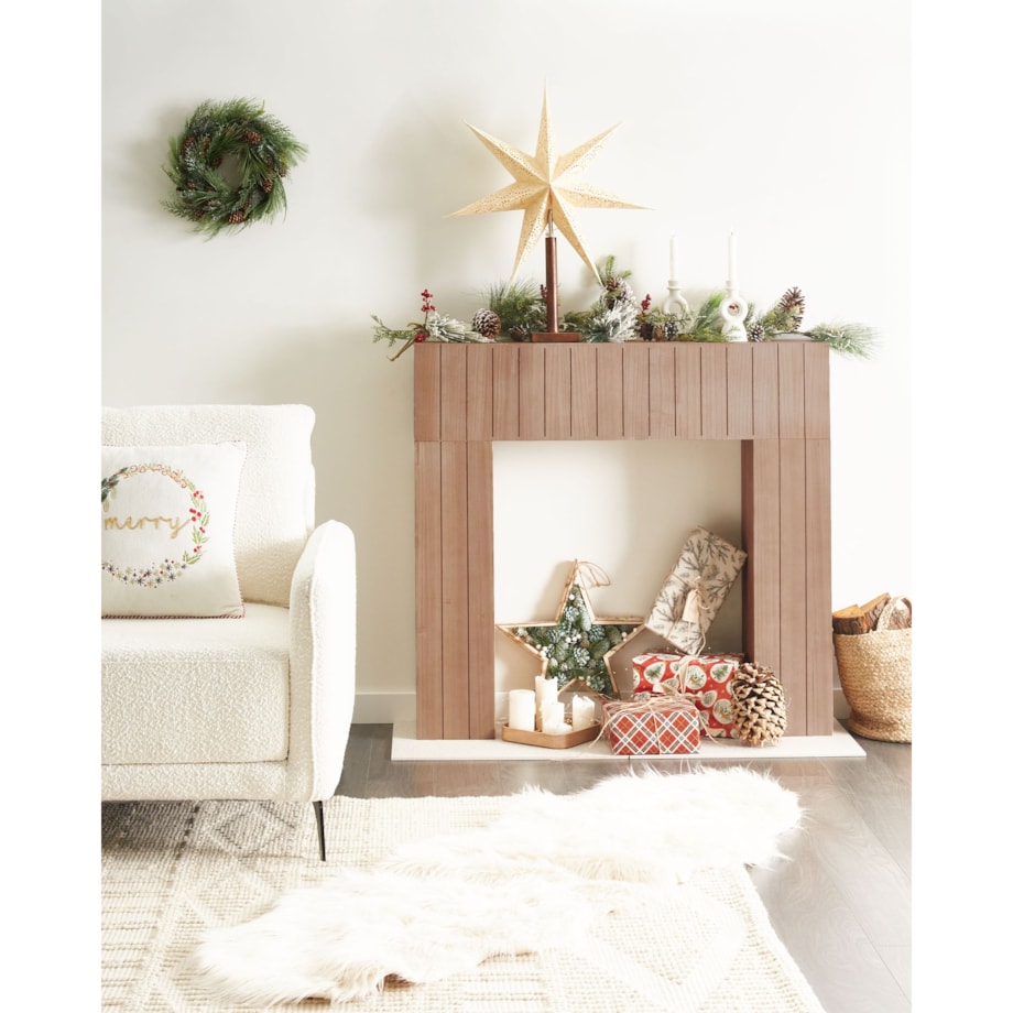 Portal kominkowy BUNBURY Jasnobrązowy