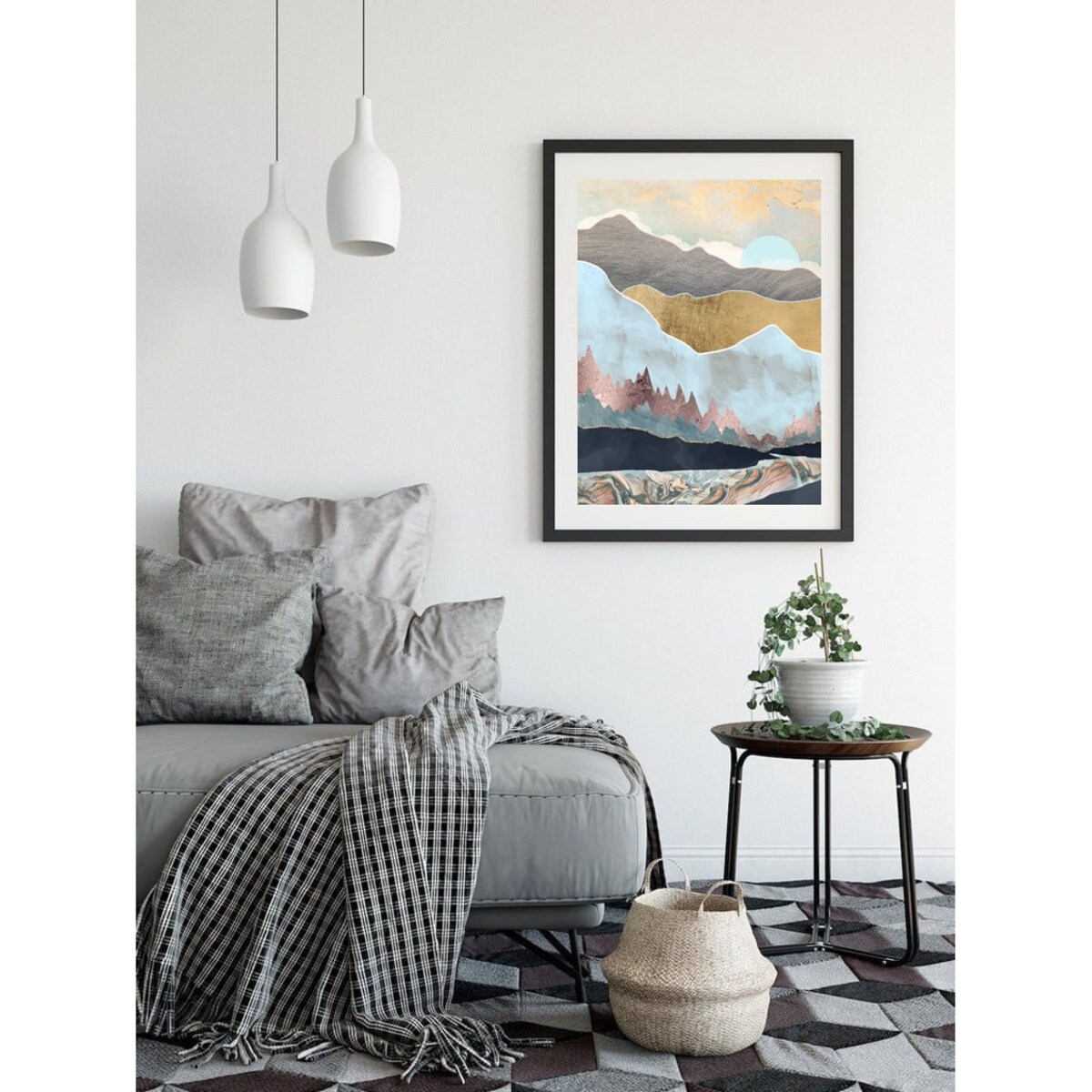 Poster Story, Plakat, Obraz - Abstrakcyjne Góry No2, wymiary 50 x 70 cm