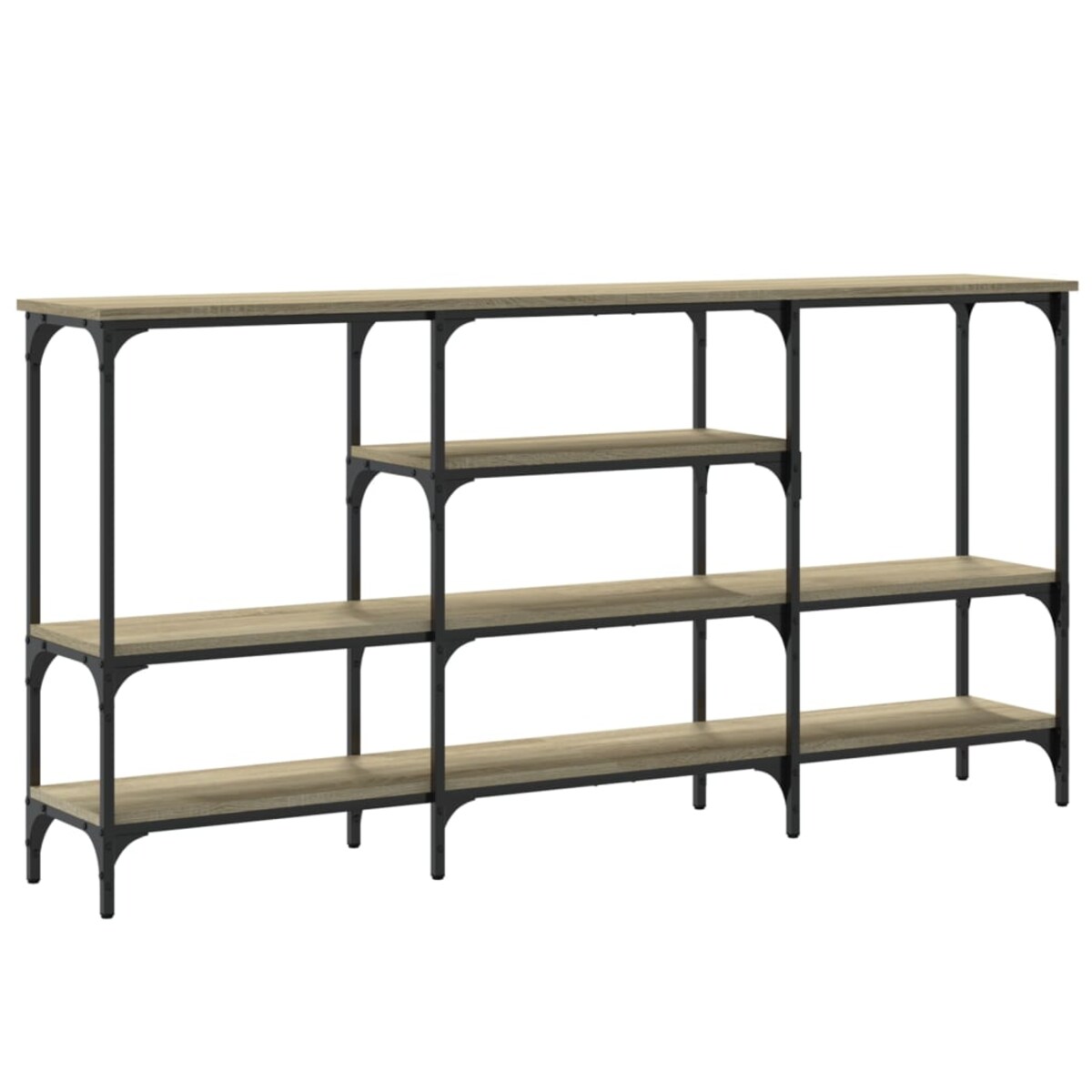 vidaXL Stolik konsolowy, dąb sonoma, 160x29x80 cm