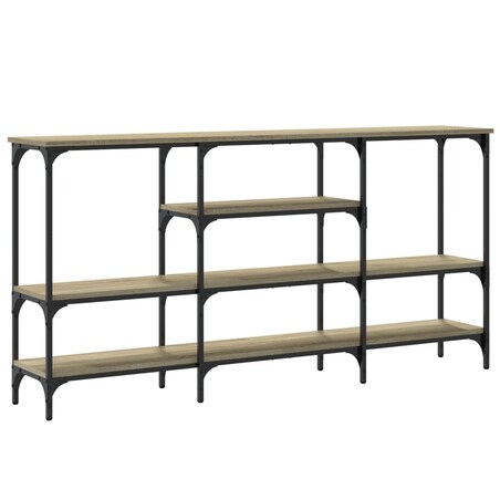 vidaXL Stolik konsolowy, dąb sonoma, 160x29x80 cm