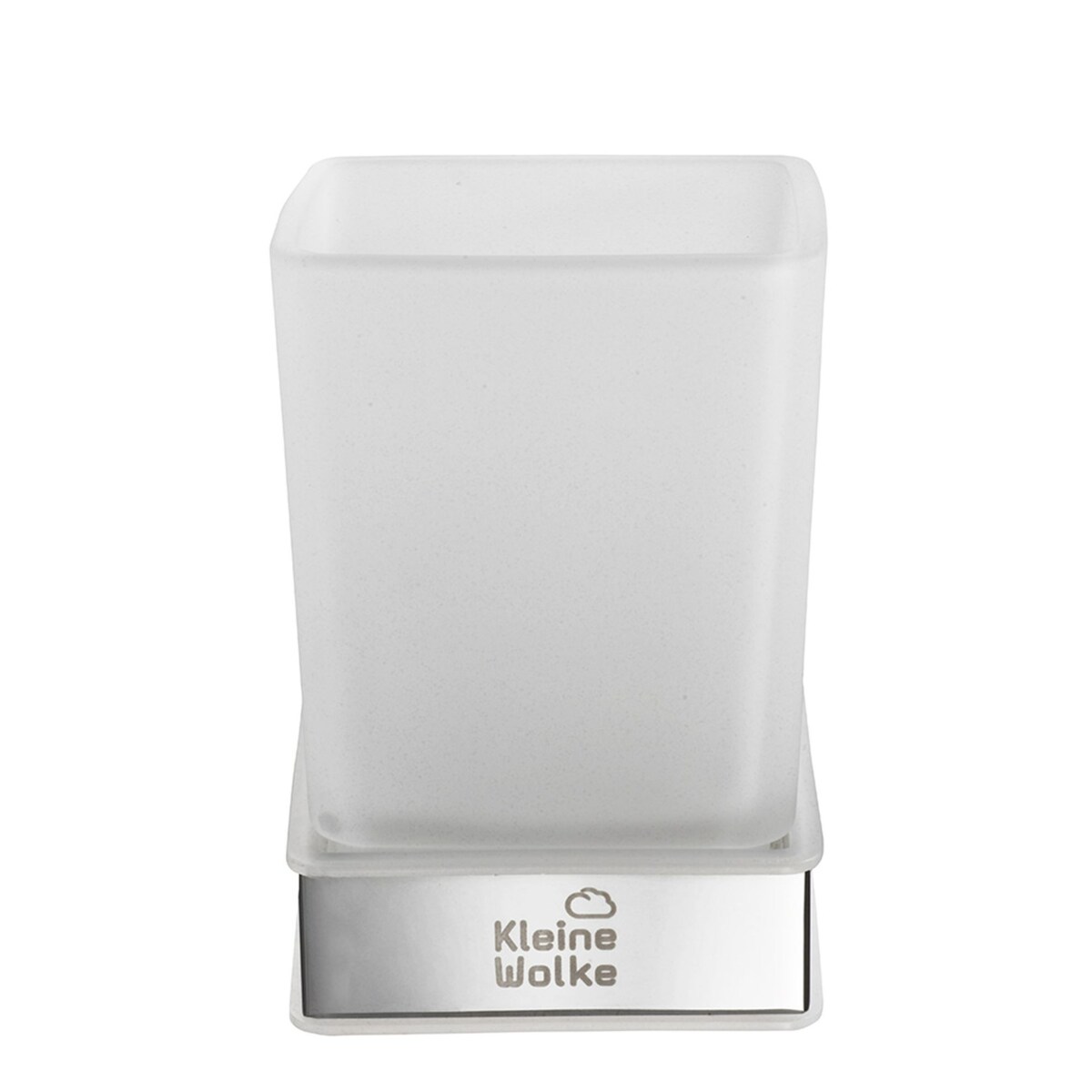 Kleine Wolke Meo Ścienny Kubek łazienkowy szkło mleczne