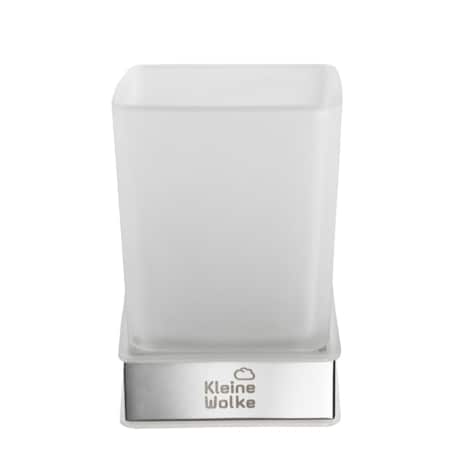 Kleine Wolke Meo Ścienny Kubek łazienkowy szkło mleczne