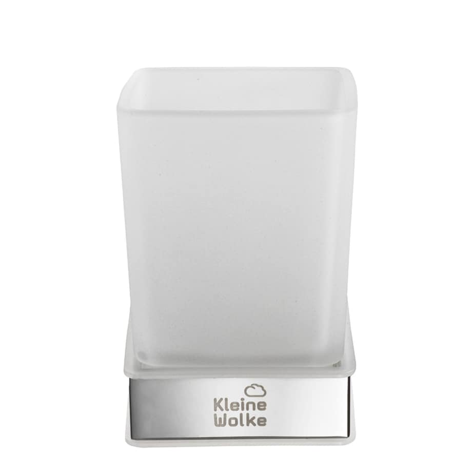 Kleine Wolke Meo Ścienny Kubek łazienkowy szkło mleczne