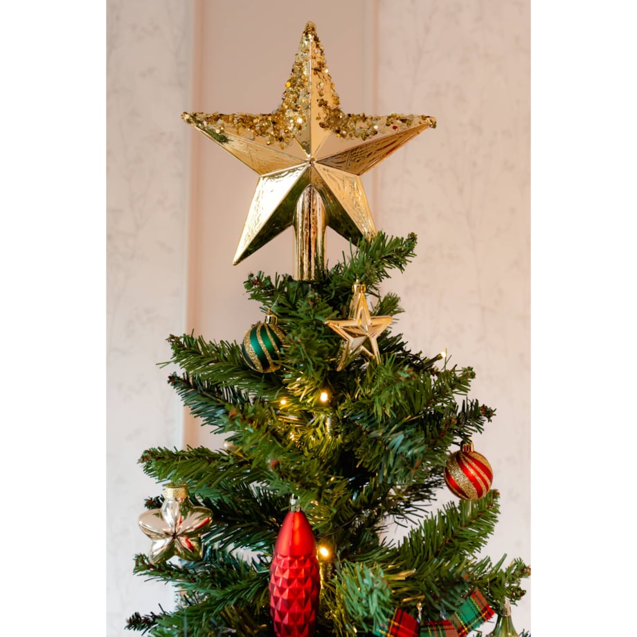 Gwiazda na czubek choinki, 22 cm