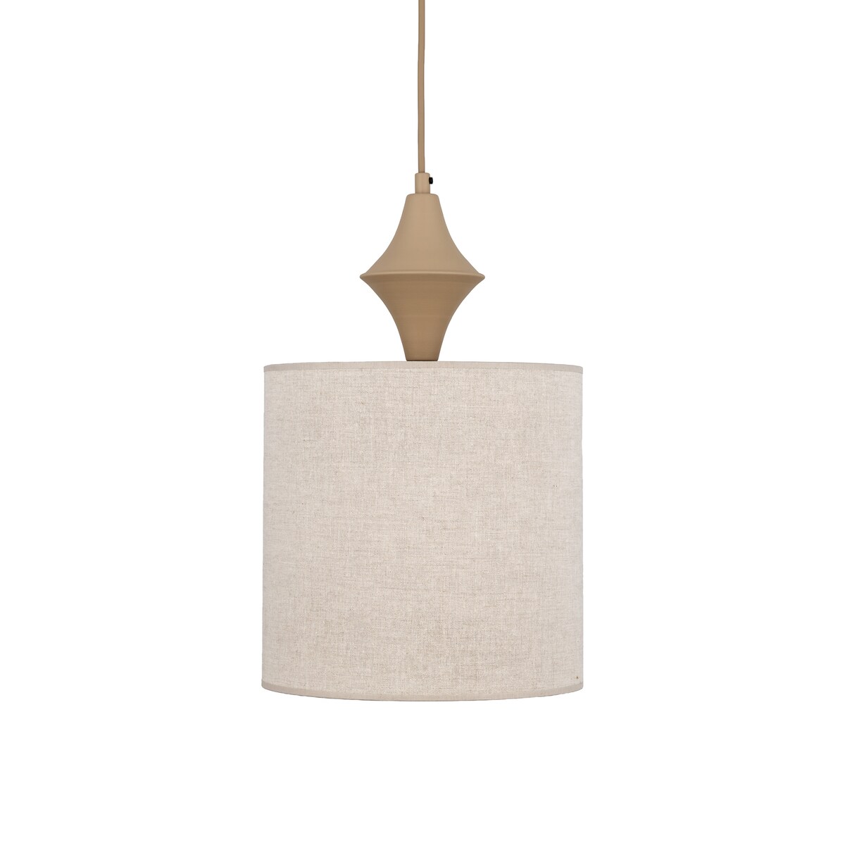 Lampa wisząca TK Lighting AMURA SABIA 11437 beżowa lniana E27 regulowana wysokość 25 cm