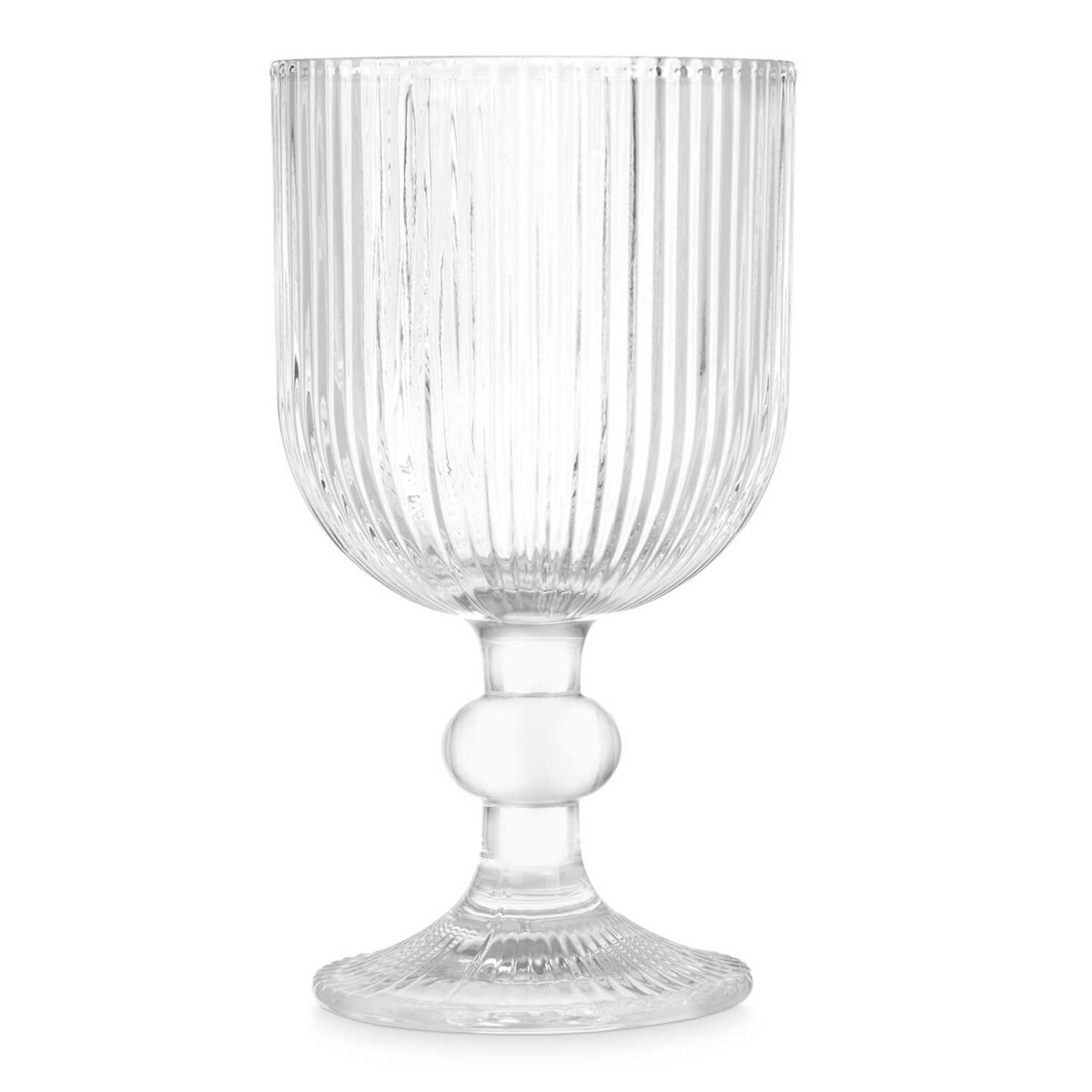 Kieliszek do wina, ryflowane szkło, 260 ml