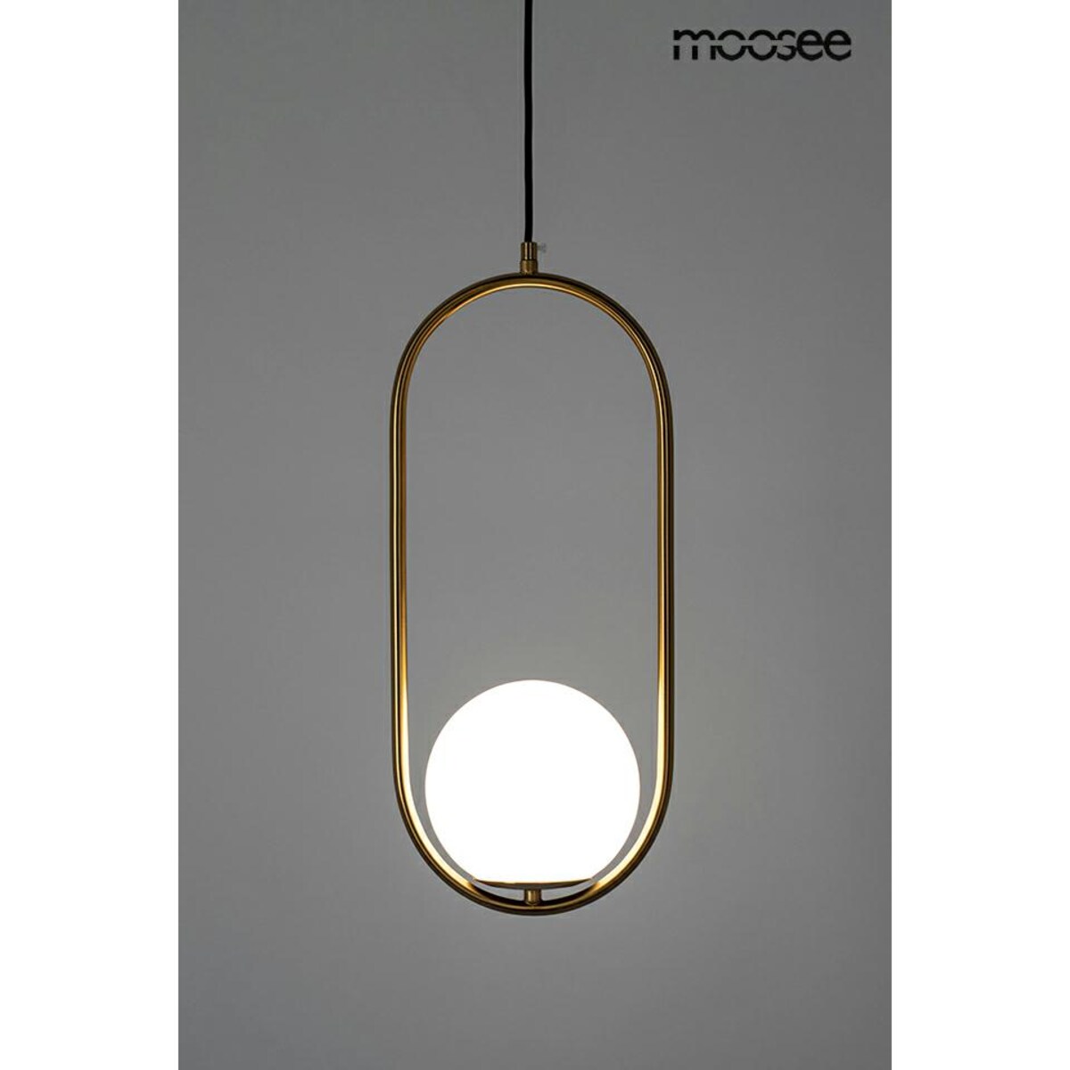 Eliptyczna lampa wisząca Aurelia MSE010100302 złota