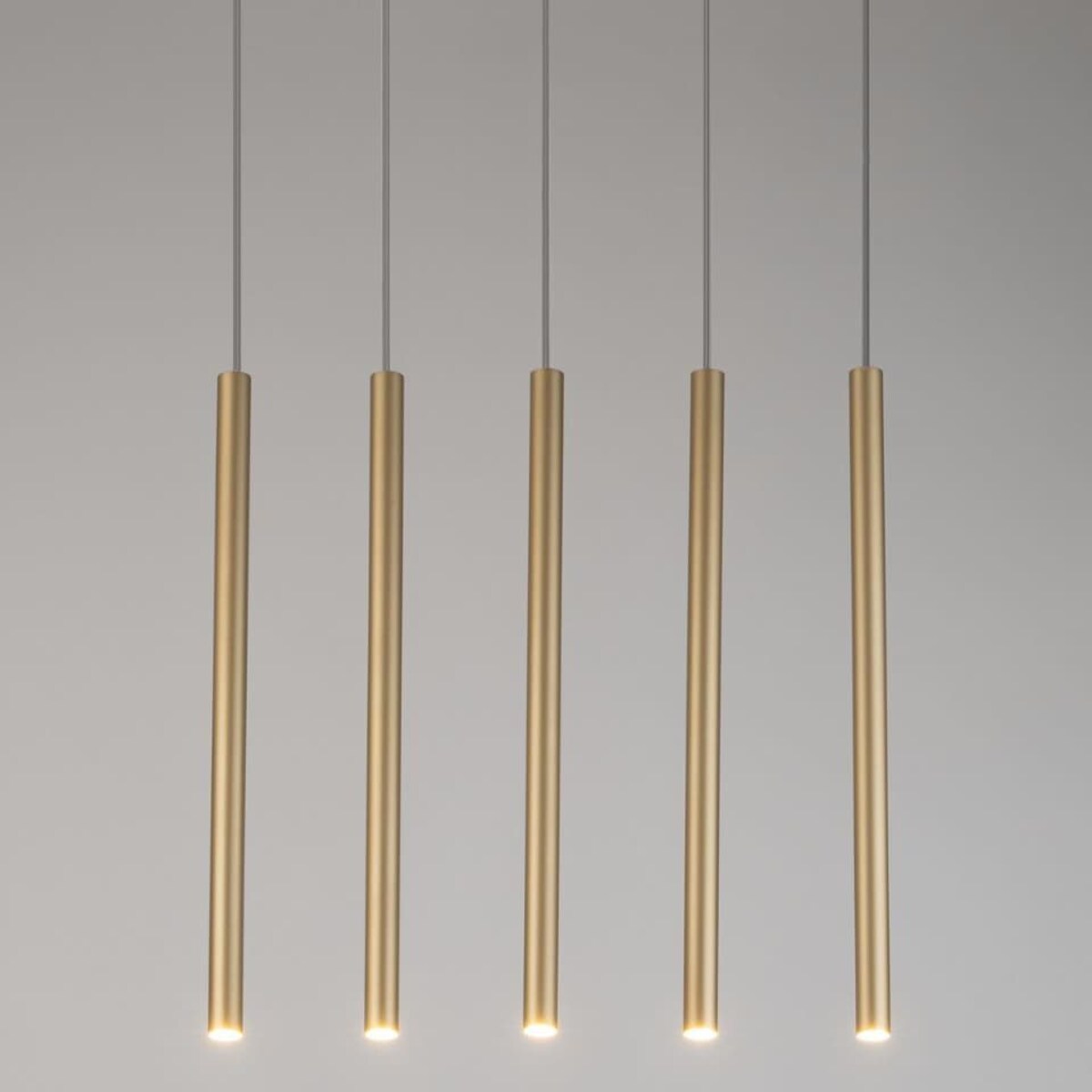 Wielopunktowa lampa wisząca Sopel 33617 Sigma cylindriczna złota