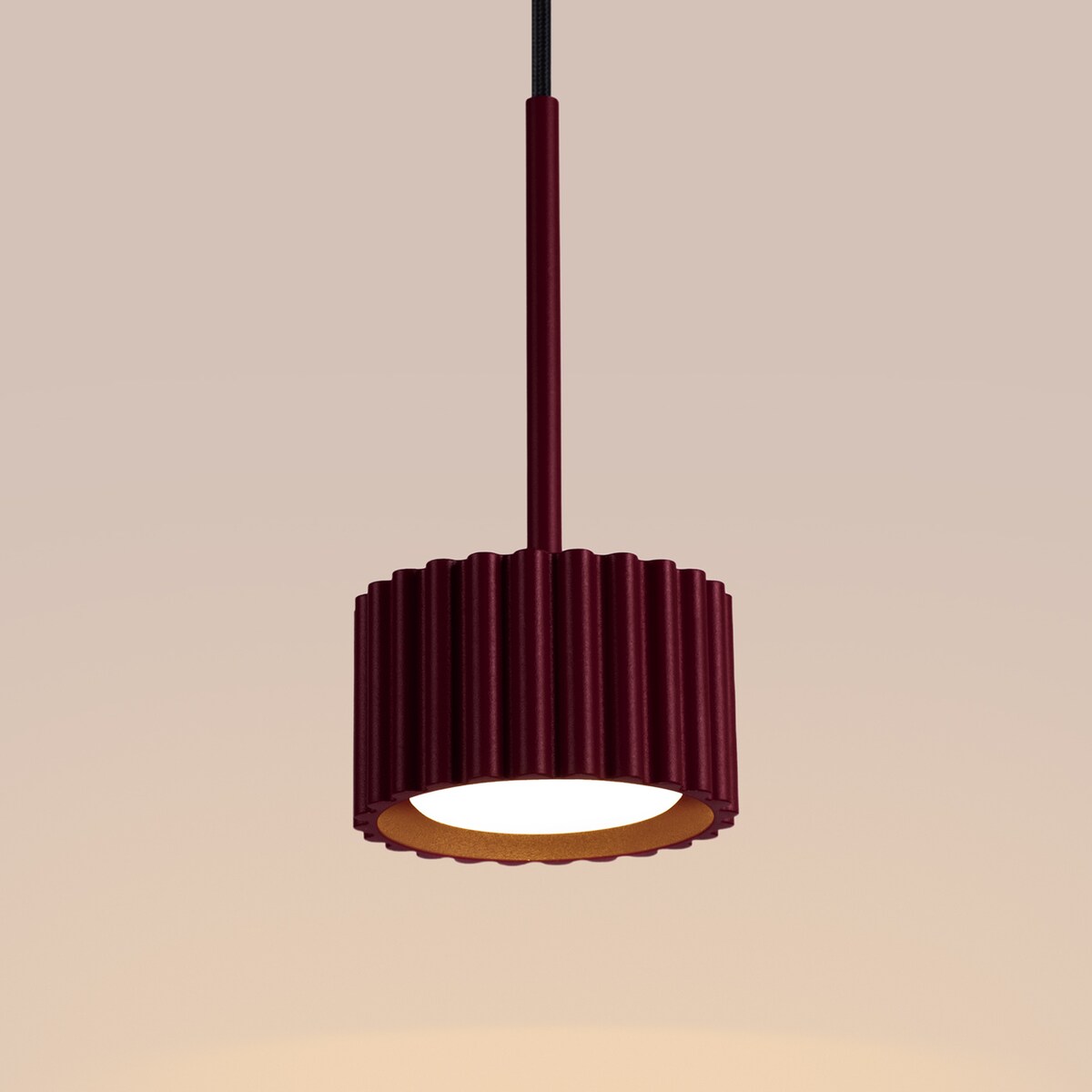 Lampa wisząca AURA 1 burgund Gx53
