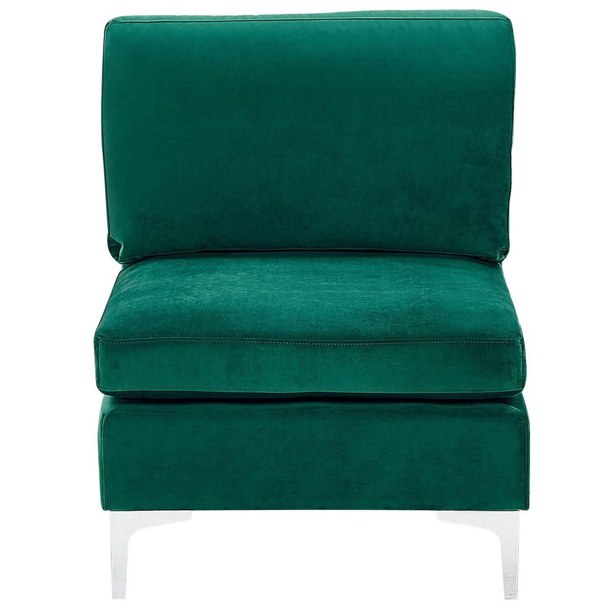 Moduł 1-osobowy welurowy zielony EVJA