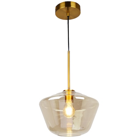 Loftowa LAMPA wisząca GREA 316233 Polux szklana OPRAWA skandynawski zwis bursztynowy