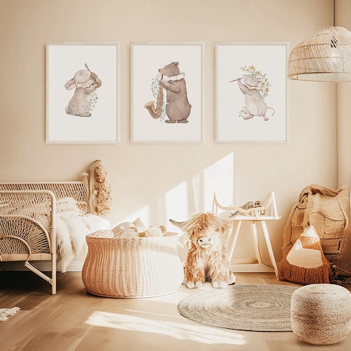 3 x plakat dla dzieci | zestaw 2 40x50