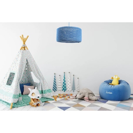 Lampa wisząca COTTON 40 niebieska