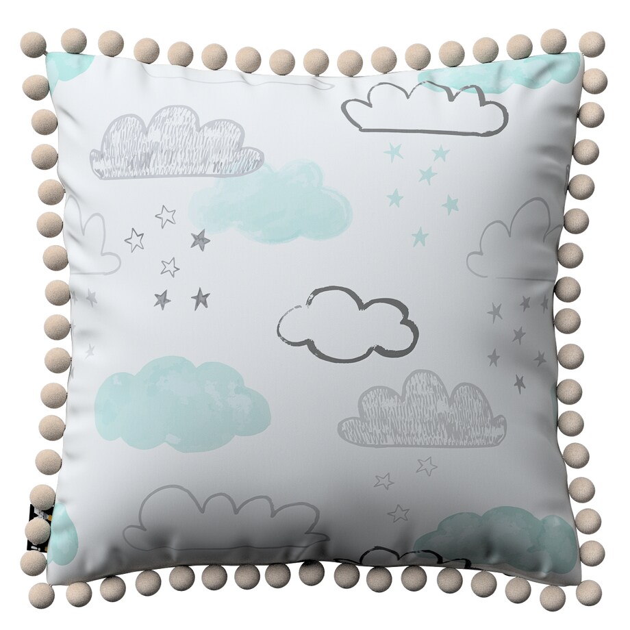 Poszewka Daisy 45x45 ecru-niebieski