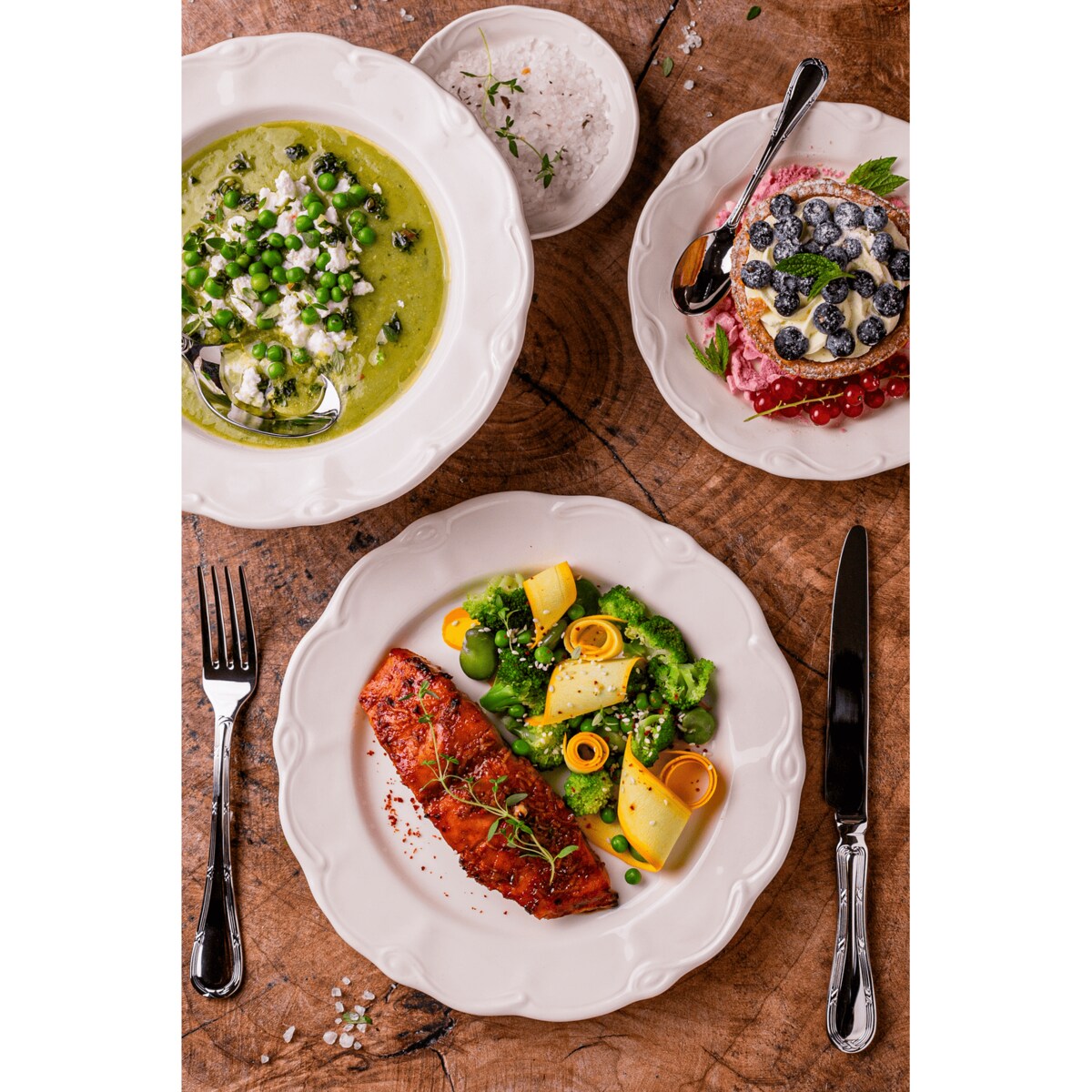 Sztućce srebrne Hibana 24 szt. Japońska stal 18/10 SUS304 Ręcznie polerowane Połysk Ze zdobieniami