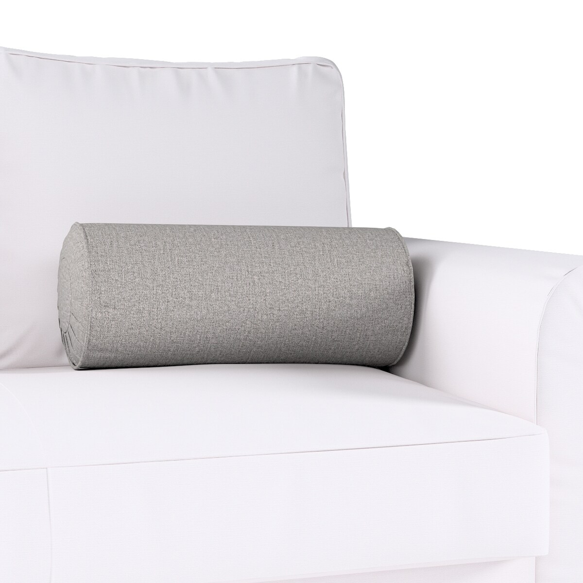 Poduszka wałek z zakładkami, szary, Ø20 x 50 cm, Edinburgh