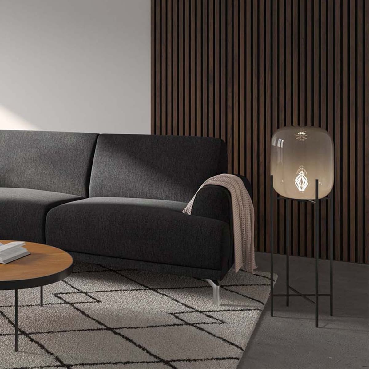 Sofa narożna Puzo - ciemnoszara