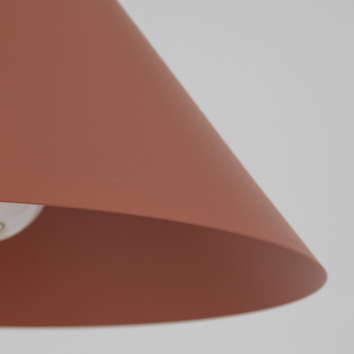 Lampa wisząca TK Lighting CONO BRICK 10076 czerwona E27 metal 19 cm regulowana wysokość do 140 cm
