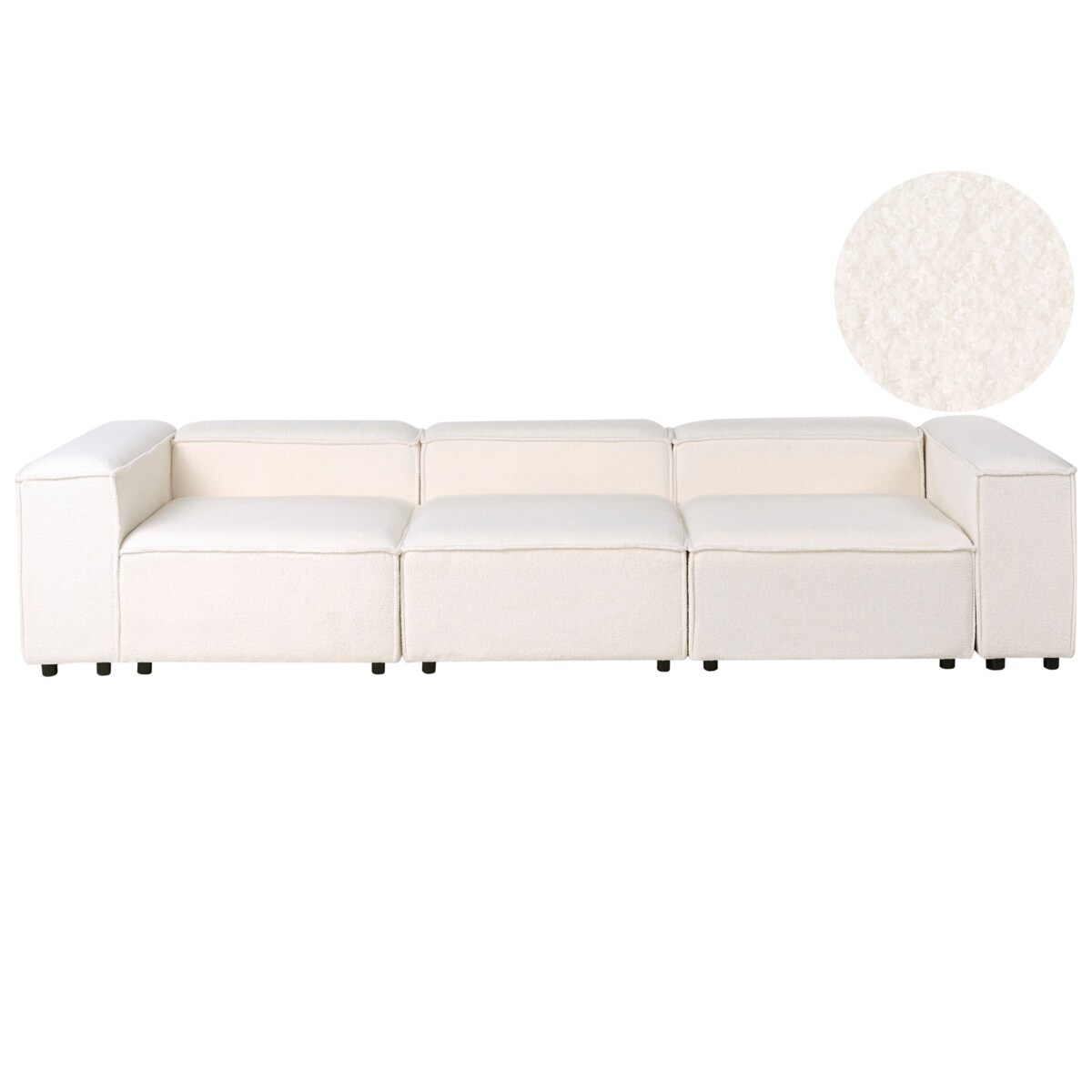 Sofa modułowa dla 3 osób ARDAL Boucle Złamana biel