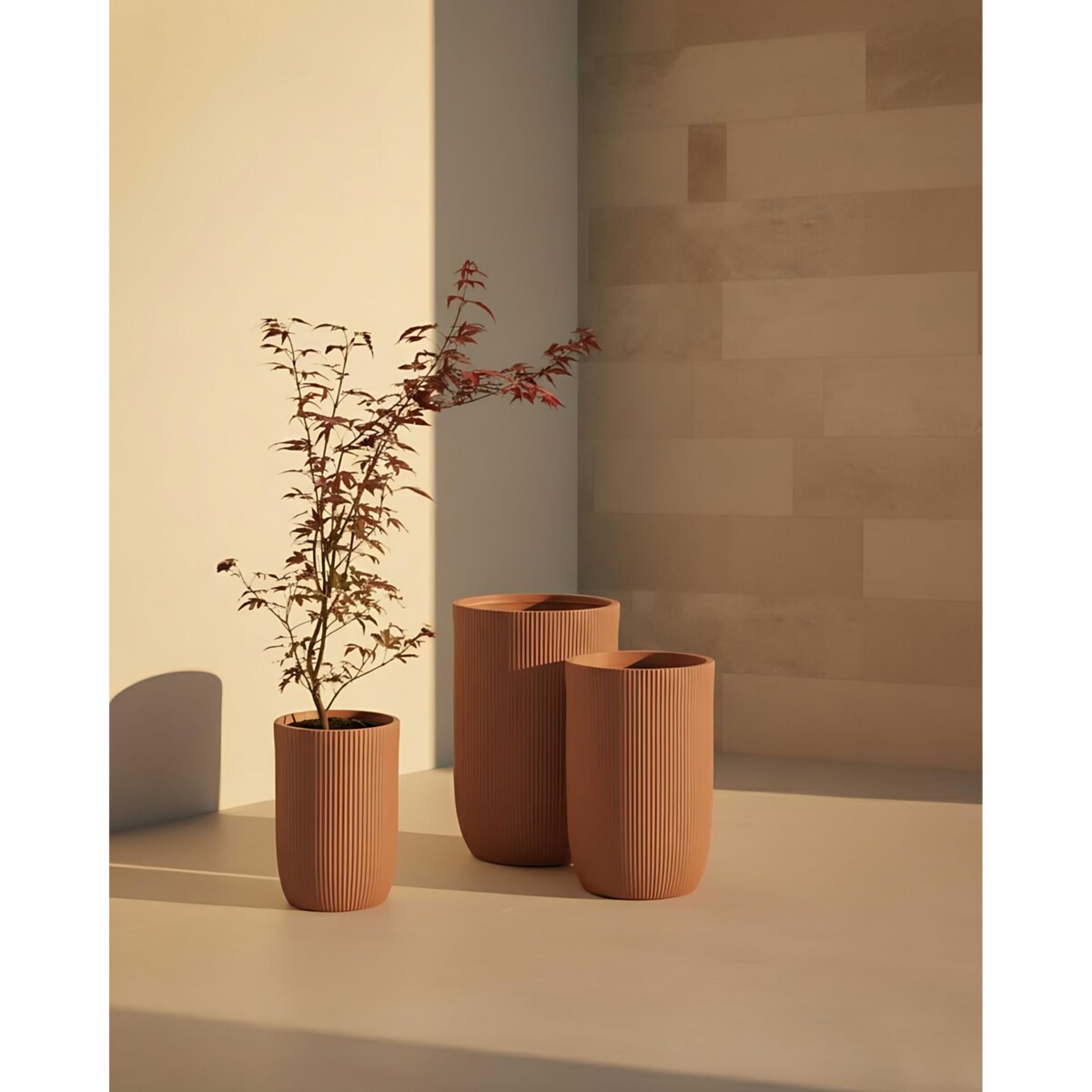 Doniczka EANTIO 25 cm Brązowy