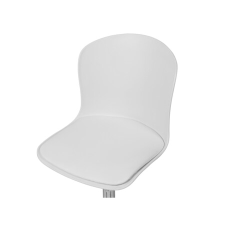 Krzesło biurowe regulowane ekoskóra białe VAMO