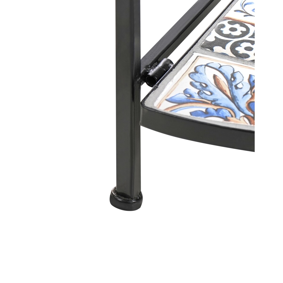 Regał z półkami FAVARA Metal 43 cm 32 cm Czarny