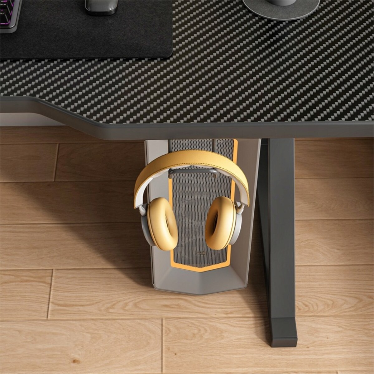 Biurko Gamingowe Stół Dla Gracza Nowoczesne Komputerowe Czarne Loft 120 Cm