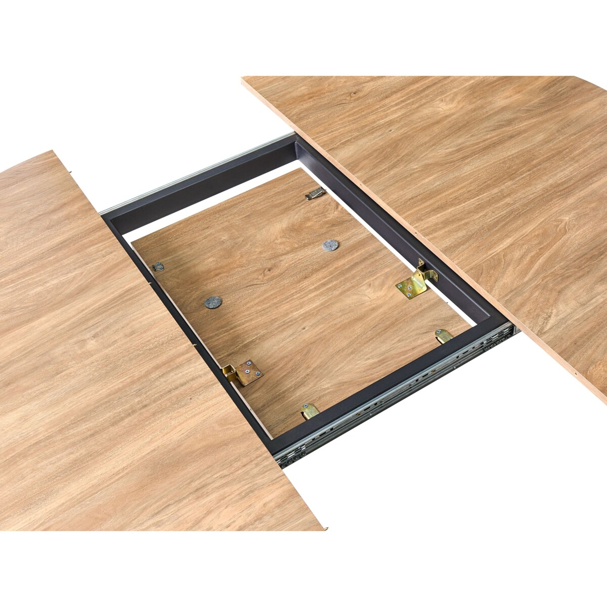 Stół do jadalni rozkładany LOUISE Brązowy 120/160 cm 120 cm