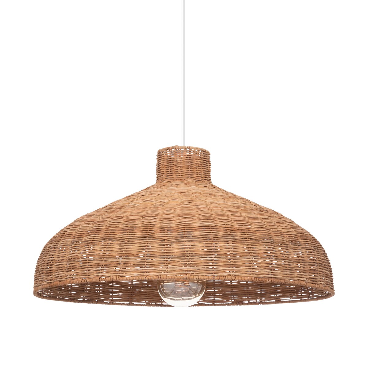 Lampa wisząca ORIGANES z rattanowym kloszem, Ø 58 cm