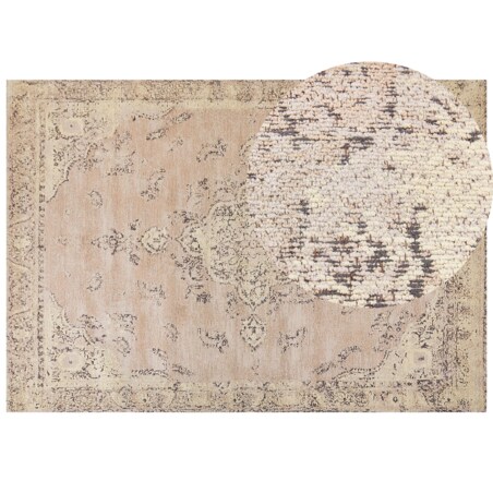 Dywan bawełniany 160 x 230 cm beżowy MATARIM