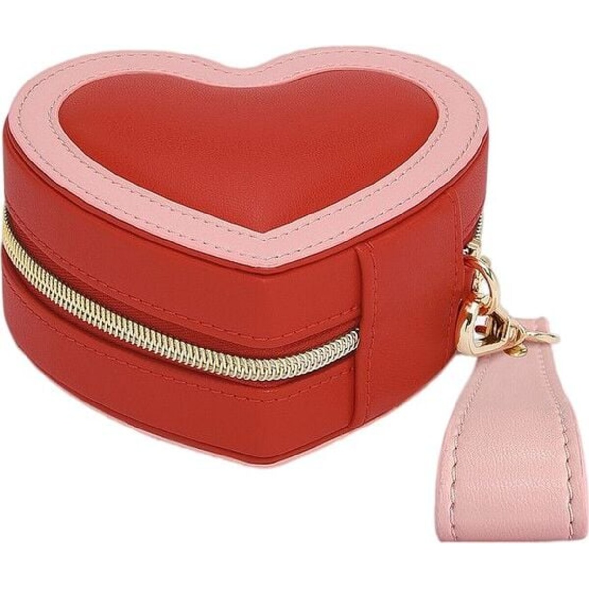 Pudełko podróżne na biżuterię Stackers Heart czerwone