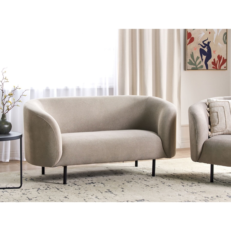 Sofa LOEN Beżowoszary dla 2 osób