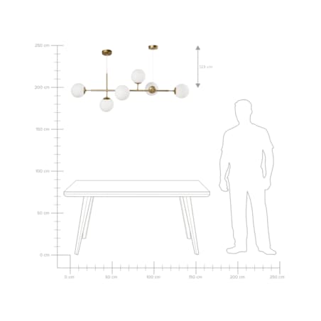 Lampa wisząca KASARI Metal Złoty