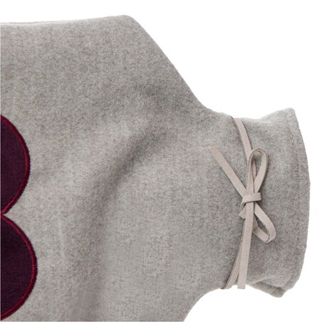 Termofor Duży 1.75L W Pokrowcu W Sweterku Ogrzewacz Na Wodę Serce Szary