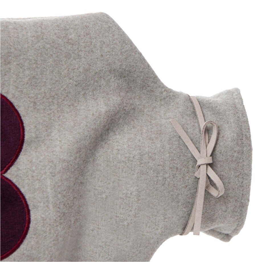 Termofor Duży 1.75L W Pokrowcu W Sweterku Ogrzewacz Na Wodę Serce Szary