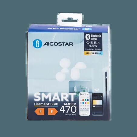 inteligentna żarówka bluetooth mesh g45 4.5w cct 2 szt. ,z pilotem