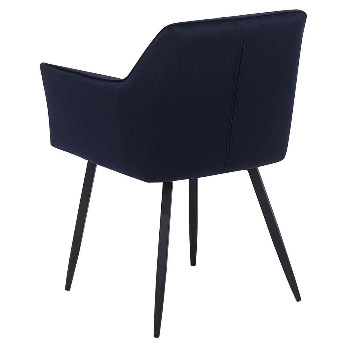 Zestaw 2 krzeseł welurowy niebieski JASMIN