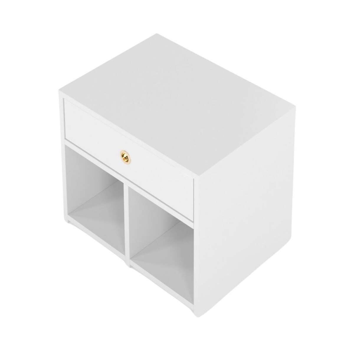 Biała Szafka Mirage z szufladą / wysoki połysk / szer. 54 cm