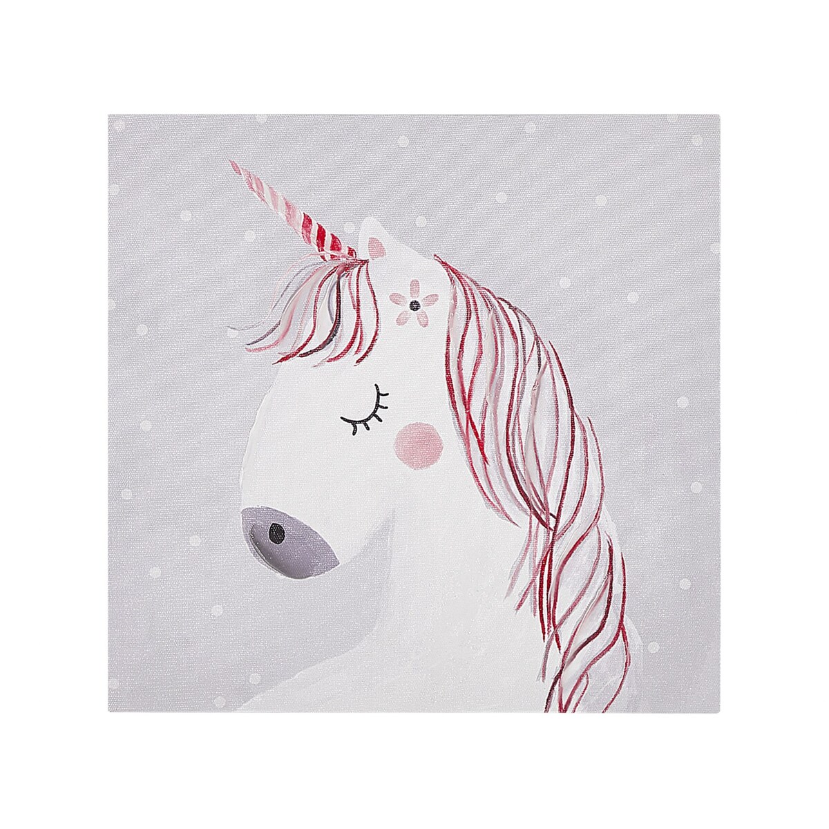 Zestaw 3 obrazów na płótnie zwierzęta 30 x 30 cm szaro-różowy TIMIA