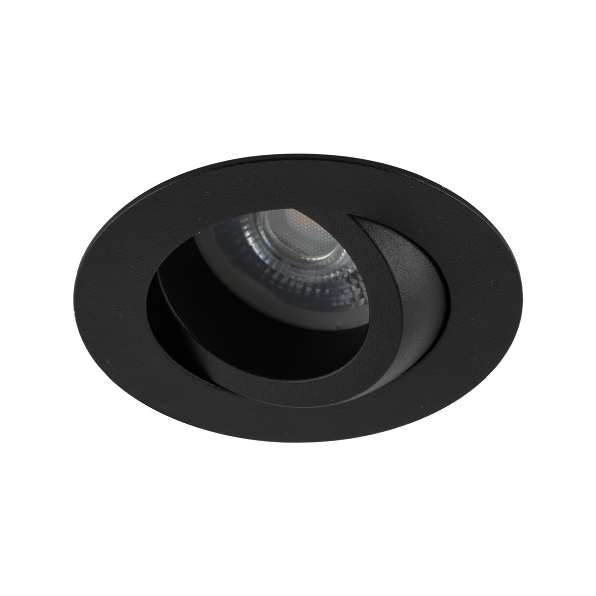 Oprawa wpuszczana łazienkowa TK Lighting AURA BLACK GU10 IP65 czarna ruchoma 230V 10571