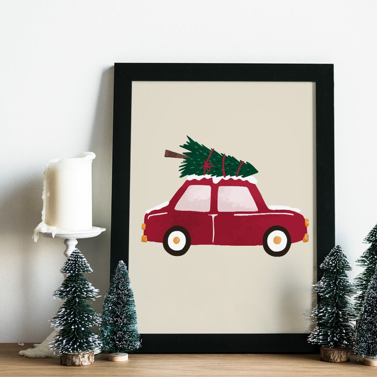 Plakat dla dzieci Autko 50x70