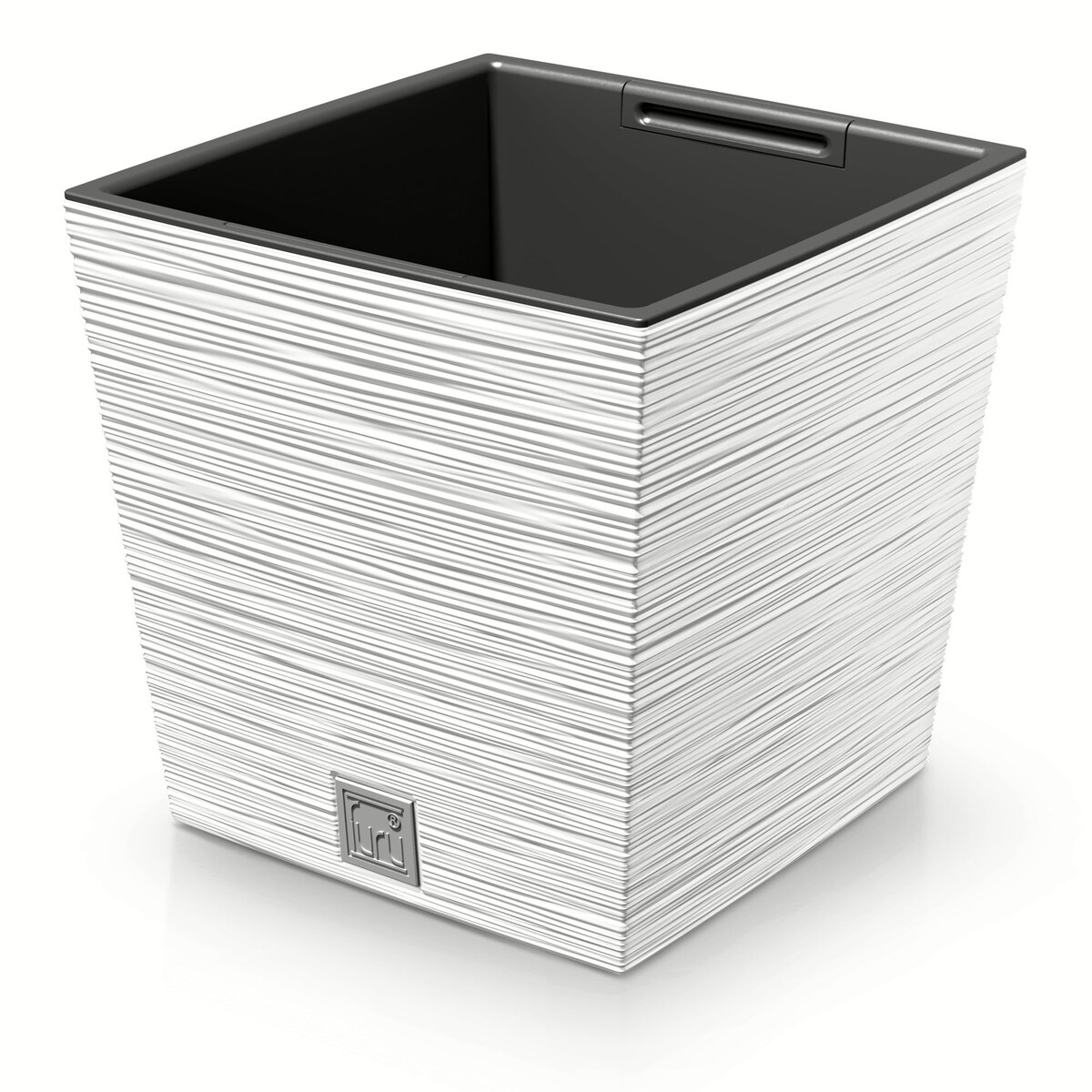 Doniczka Donica Ogrodowa 29,5 Cm Kwadratowa Na Taras Do Ogrodu Domu Biała